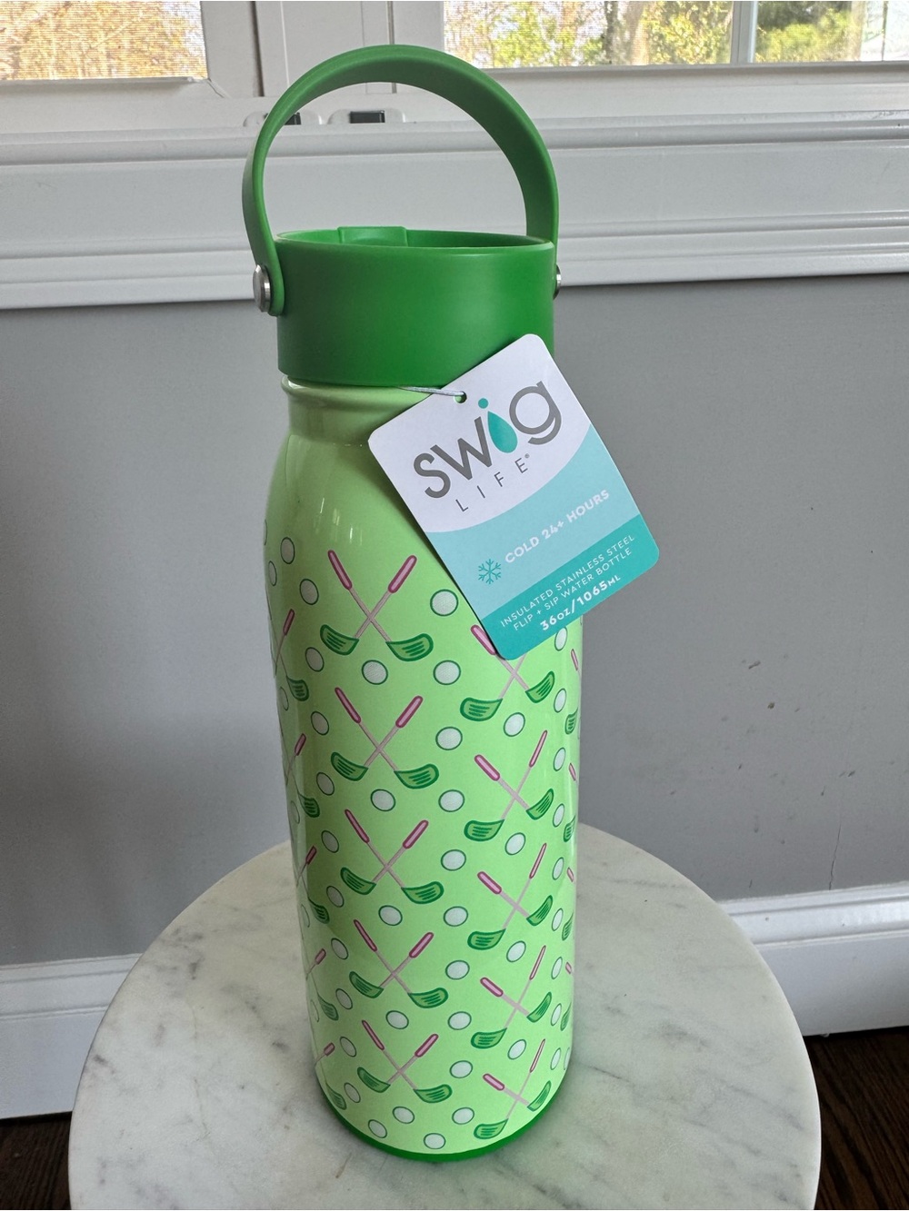 Swig Life “tee time” Patterned Insulated Water Bottle